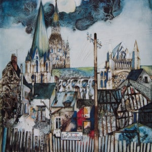 Chartres - Tempera, Aquarell, 1964